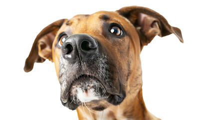 Dog isolated on transparent background. Png format