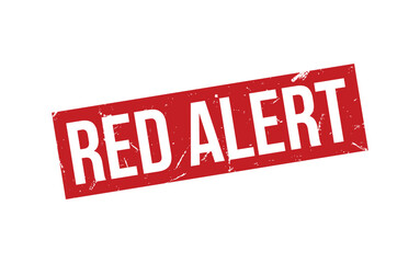 Red Alert Stamp. Red Alert Rubber grunge Stamp Seal
