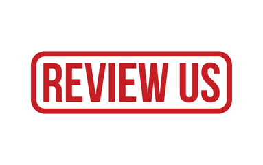 Review Us Stamp. Review Us Rubber grunge Stamp Seal