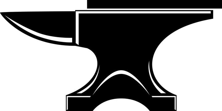 recommend clip art: Blacksmith Forge Icon Badge - Simple Line Art