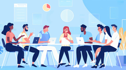 business meeting, dynamic teamwork