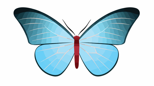 recommend clip art: No butterfly sign icon outline style 2d flat cartoon
