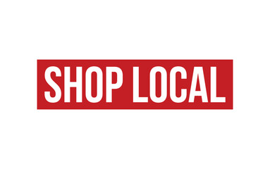Shop Local Stamp. Shop Local Rubber grunge Stamp Seal