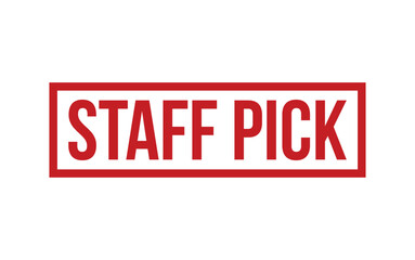 Staff Pick Stamp. Staff Pick Rubber grunge Stamp Seal