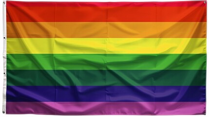 Rainbow flag background, closeup of rainbow flag, LGBT concept