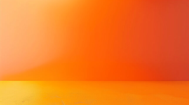Empty orange room. Background.