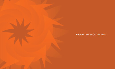 geometric orange abstract background for card, banner, presentation design
