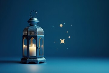 Naklejka premium Eid ul adha festival with lantern background