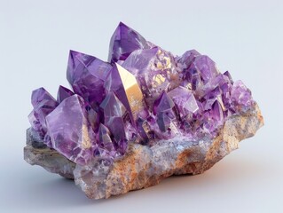 Breathtaking Amethyst Crystal Clusters with Natural Vibrant Purple Hues