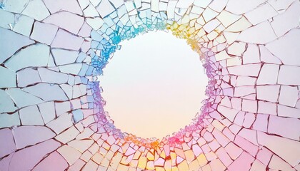 Beautiful colorful glass frame.