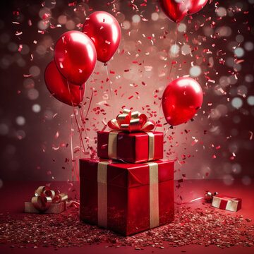 christmas background with gift