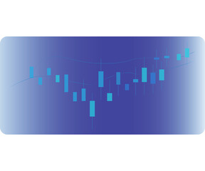 Business candle stick graph chart of stock market [illustration]