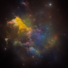 Colorful Nebulous Space - 784483875