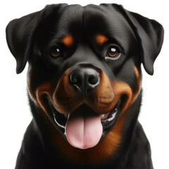 Fototapeta premium Isolated Cute Funny Animal on a Clear PNG Canvas, Generative AI