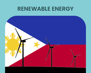 Philippines renewable energy, environmental and ecological energy idea