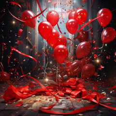 Decoration of ballons