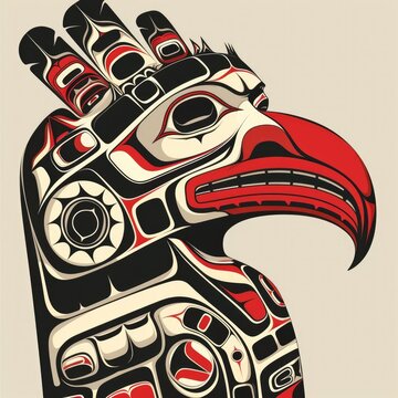 Haida Tattoo Ethnic Native Totem Animal Symbol Art
