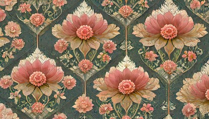Floral Majesty: Mughal Garden Reveri