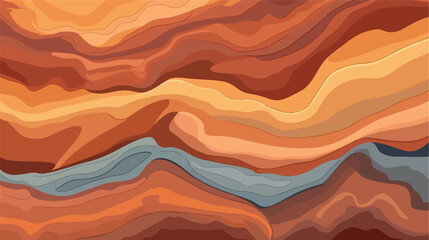 Sedimentary rock pattern texture background. 2d flat