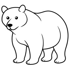 polar bear vector illustration mascot,bear silhouette,vector,icon,svg,characters,Holiday t shirt,black bear drawn trendy logo Vector illustration,bear on a white background,eps,png,line art