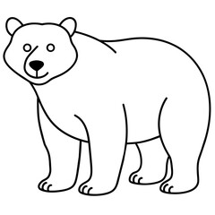 polar bear vector illustration mascot,bear silhouette,vector,icon,svg,characters,Holiday t shirt,black bear drawn trendy logo Vector illustration,bear on a white background,eps,png,line art