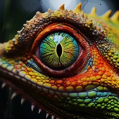 Fototapeta premium Chameleon Charm: Mesmerizing Images of Colorful Reptilian Wonders