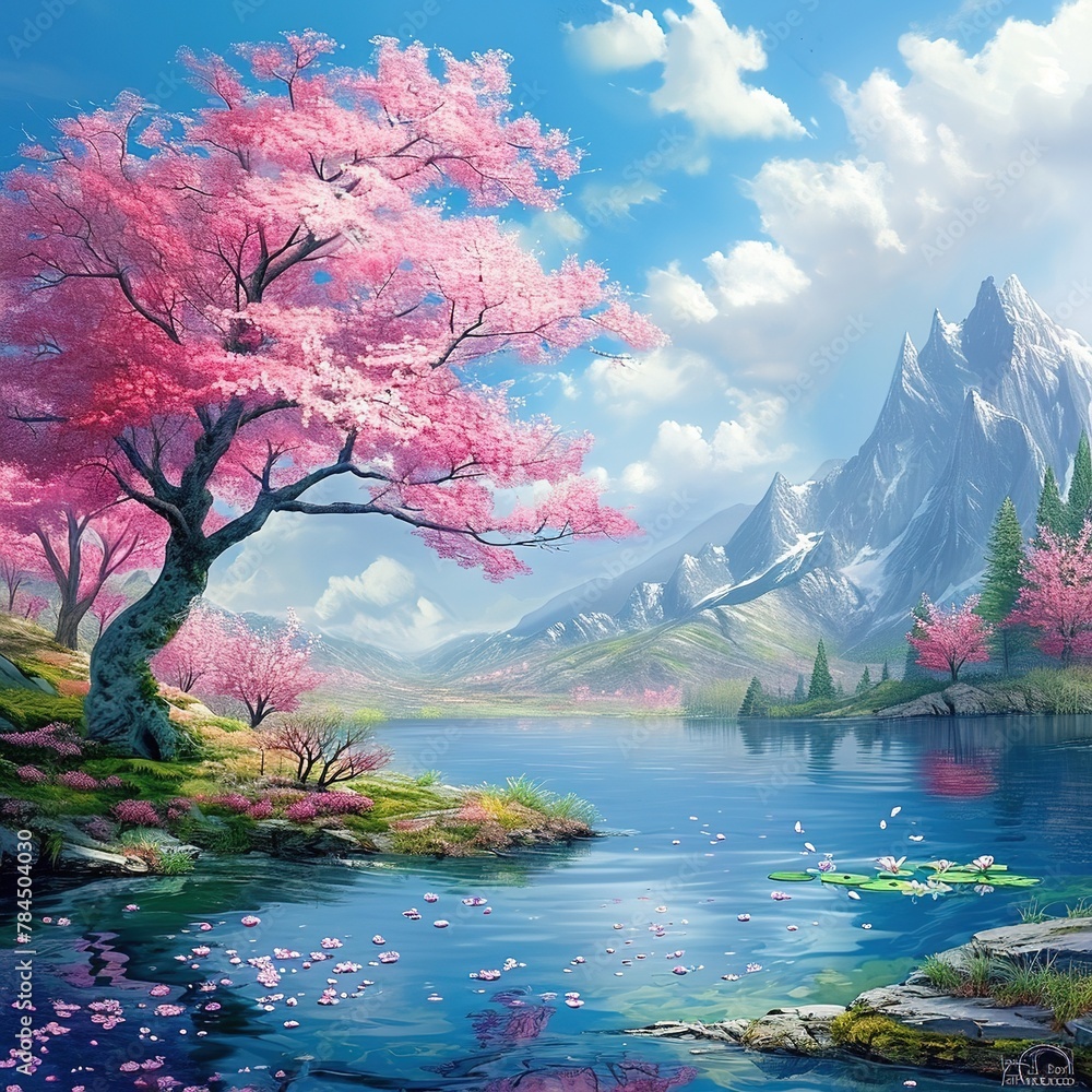 Wall mural beautiful background wallpaper of nature