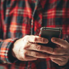 전화기를 든 손