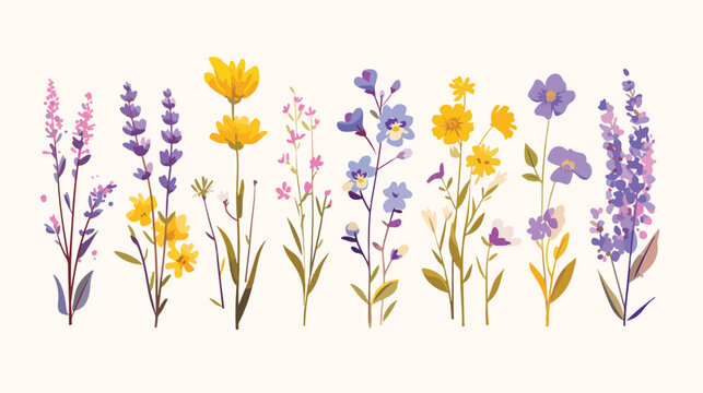 Sown flowers icon vector image on a white background