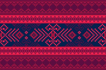 Traditional ethnic, geometric, ethnic,culture,ikat, fabric pattern for textiles,rugs,wallpaper,clothing,sarong,batik,wrap,embroidery,print,background, illustration, ikat,  black and red pattern,brown 
