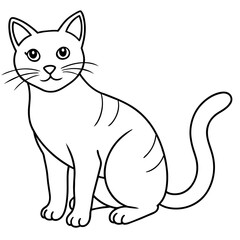 cat vector illustration mascot,cat silhouette,vector,icon,svg,characters,Holiday t shirt,black cat cartoon drawn trendy logo Vector illustration,donkey cat on a white background,eps,png,line art