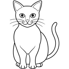 cat vector illustration mascot,cat silhouette,vector,icon,svg,characters,Holiday t shirt,black cat cartoon drawn trendy logo Vector illustration,donkey cat on a white background,eps,png,line art