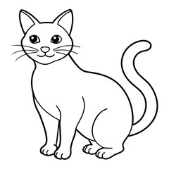 cat vector illustration mascot,cat silhouette,vector,icon,svg,characters,Holiday t shirt,black cat cartoon drawn trendy logo Vector illustration,donkey cat on a white background,eps,png,line art