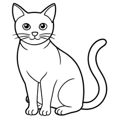 cat vector illustration mascot,cat silhouette,vector,icon,svg,characters,Holiday t shirt,black cat cartoon drawn trendy logo Vector illustration,donkey cat on a white background,eps,png,line art