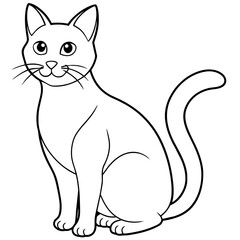 cat vector illustration mascot,cat silhouette,vector,icon,svg,characters,Holiday t shirt,black cat cartoon drawn trendy logo Vector illustration,donkey cat on a white background,eps,png,line art
