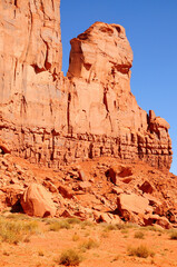 Desolate and Barren Monument Valley Arizona USA Navajo Nation - 784507811