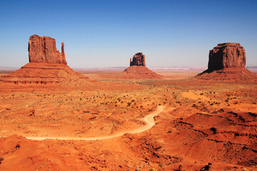 Desolate and Barren Monument Valley Arizona USA Navajo Nation - 784508028