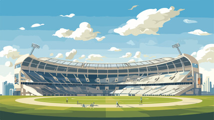 Sporting stadium illustration in detail  EPS vector