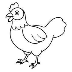 hen and chicken vector illustration mascot,hen silhouette,vector,icon,svg,characters,Holiday t shirt,black chicken cartoon drawn trendy logo Vector illustration,chicken on a white background,eps,png,l
