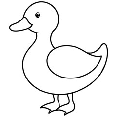 duck vector illustration mascot,duck silhouette,vector,icon,svg,characters,Holiday t shirt,black duck cartoon drawn trendy logo Vector illustration,duck on a white background,eps,png,line art