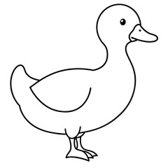 duck vector illustration mascot,duck silhouette,vector,icon,svg,characters,Holiday t shirt,black duck cartoon drawn trendy logo Vector illustration,duck on a white background,eps,png,line art