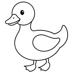 duck vector illustration mascot,duck silhouette,vector,icon,svg,characters,Holiday t shirt,black duck cartoon drawn trendy logo Vector illustration,duck on a white background,eps,png,line art