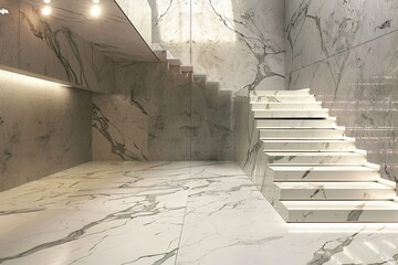 Marble slab-themed images featuring the natural beauty and elegance of marble, with its smooth surfaces and unique veining that enhance the aesthetic appeal of residential and commercial interiors - 784509685