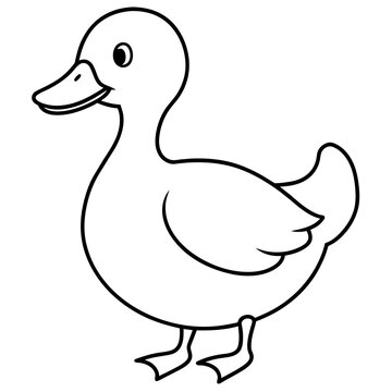 duck vector illustration mascot,duck silhouette,vector,icon,svg,characters,Holiday t shirt,black duck cartoon drawn trendy logo Vector illustration,duck on a white background,eps,png,line art