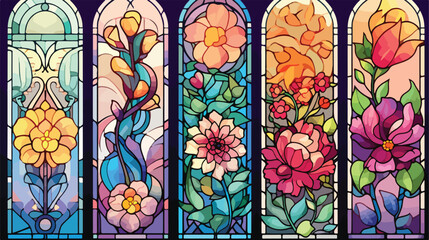 Stained Glass Flower Designs stained glass flower m