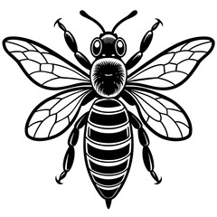 bee and flower vector illustration mascot,Honnybee silhouette,vector,icon,svg,characters,Holiday t shirt,black bee cartoon drawn trendy logo Vector illustration,bee on a white background,eps,png,line 