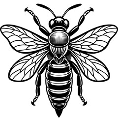 bee and flower vector illustration mascot,Honnybee silhouette,vector,icon,svg,characters,Holiday t shirt,black bee cartoon drawn trendy logo Vector illustration,bee on a white background,eps,png,line 