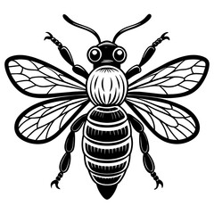 bee and flower vector illustration mascot,Honnybee silhouette,vector,icon,svg,characters,Holiday t shirt,black bee cartoon drawn trendy logo Vector illustration,bee on a white background,eps,png,line 