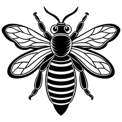 bee and flower vector illustration mascot,Honnybee silhouette,vector,icon,svg,characters,Holiday t shirt,black bee cartoon drawn trendy logo Vector illustration,bee on a white background,eps,png,line 