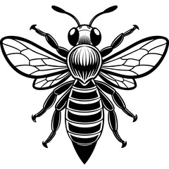 bee and flower vector illustration mascot,Honnybee silhouette,vector,icon,svg,characters,Holiday t shirt,black bee cartoon drawn trendy logo Vector illustration,bee on a white background,eps,png,line 